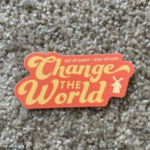 Dutch Bros Change the world sticker